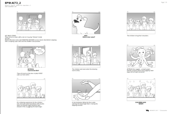 TT page of storyboard